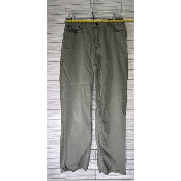 Eddie Bauer Womens Green Mercer‎ Fit Mid Rise Straight Leg Pants Size 12 - Picture 7 of 9